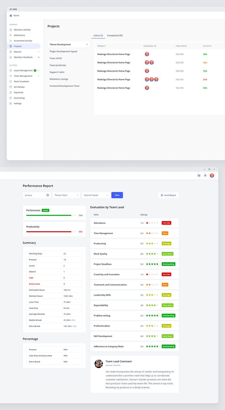 HRM Admin Control Center screenshot 2